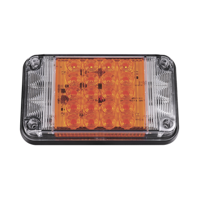 Luz de Advertencia de 7X4", Color Ámbar, Con Luces de Trabajo, Ideal para Ambulancias