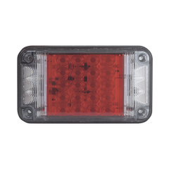 Luz de Advertencia de 7X4", Color Rojo, Con Luces de Trabajo, Ideal para Ambulancias