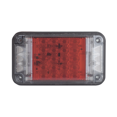 Luz de Advertencia de 7X4", Color Rojo, Con Luces de Trabajo, Ideal para Ambulancias