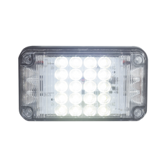 Luz de Advertencia de 7X4", Color Claro, Con Luces de Trabajo, Ideal para Ambulancias