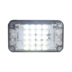Luz de Advertencia de 7X4", Color Claro, Con Luces de Trabajo, Ideal para Ambulancias