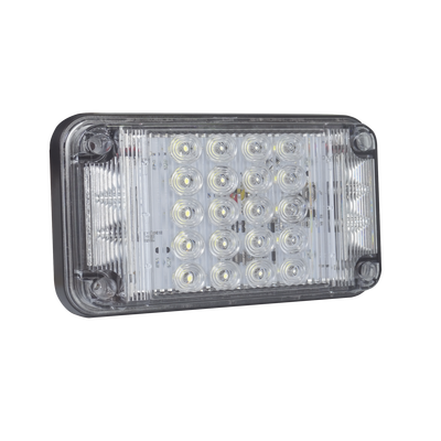 Luz de Advertencia de 7X4", Color Claro, Con Luces de Trabajo, Ideal para Ambulancias