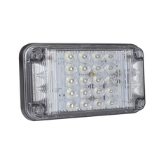 Luz de Advertencia de 7X4", Color Claro, Con Luces de Trabajo, Ideal para Ambulancias