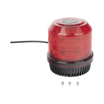 Burbuja brillante de 12 LEDs, color rojo, montaje fijo