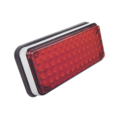 Luz de Advertencia de 7X3", Color Rojo, Ideal para Ambulancias