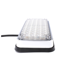 Luz de Advertencia de 7X3", Bicolor Rojo/Claro, Ideal para Ambulancias