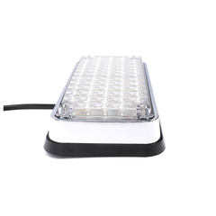 Luz de Advertencia de 7X3", Bicolor Rojo/Claro, Ideal para Ambulancias