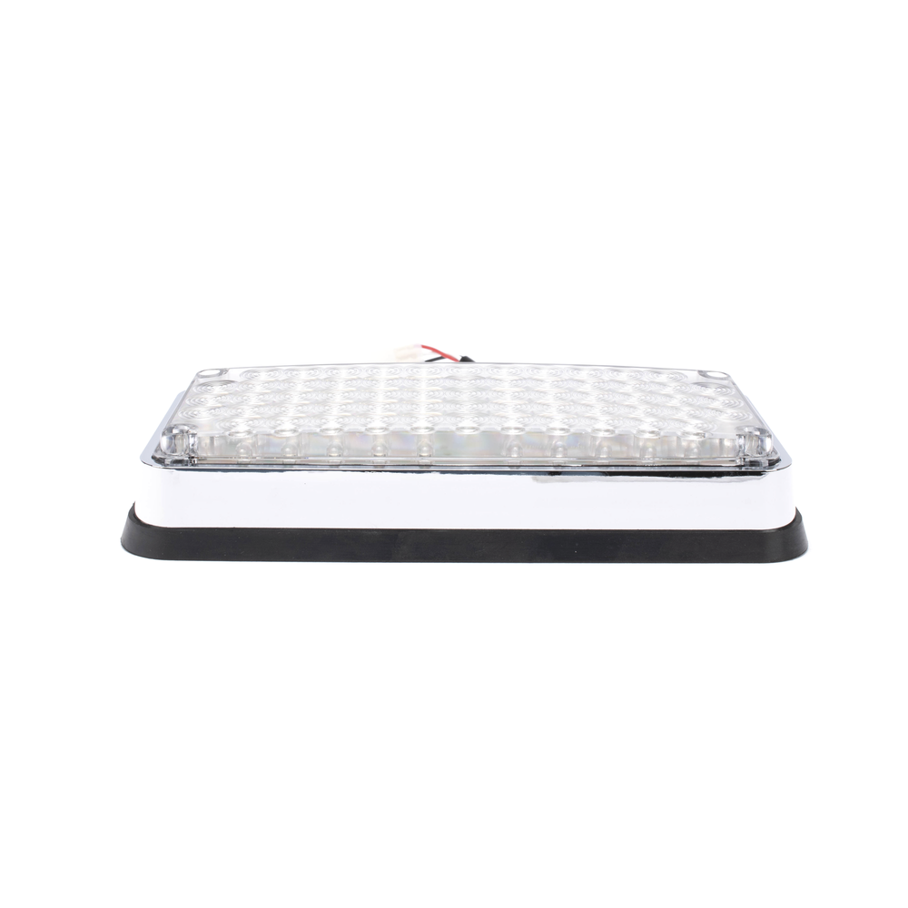 Luz de Advertencia de 7X3", Bicolor Rojo/Claro, Ideal para Ambulancias