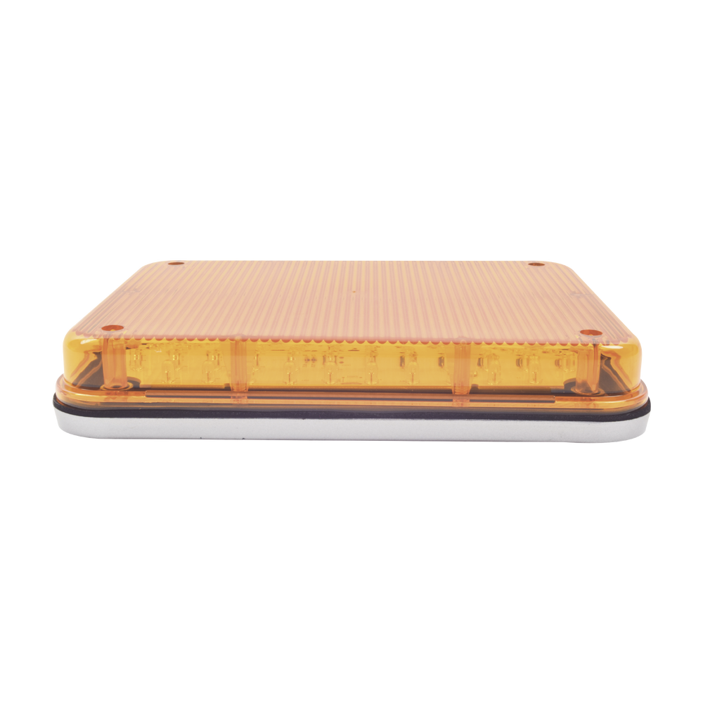 Luz de Advertencia de 9X7", Color Ámbar, Ideal para Ambulancias