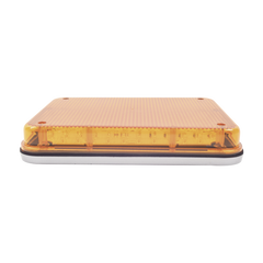 Luz de Advertencia de 9X7", Color Ámbar, Ideal para Ambulancias