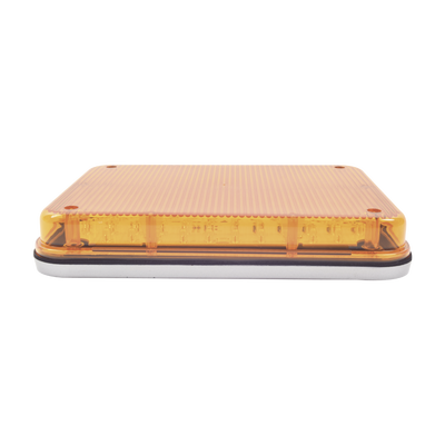 Luz de Advertencia de 9X7", Color Ámbar, Ideal para Ambulancias