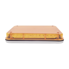 Luz de Advertencia de 9X7", Color Ámbar, Ideal para Ambulancias