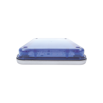 Luz de advertencia de 9x7", Color Azul, Ideal para Ambulancias