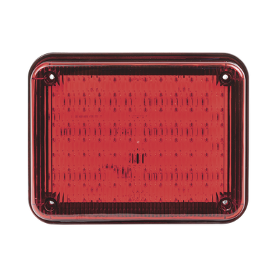 Luz de Advertencia de 9X7", Color Rojo, Ideal para Ambulancias