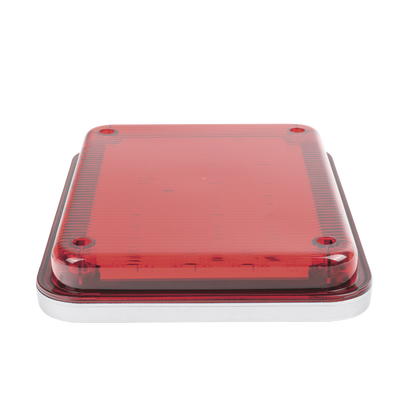 Luz de Advertencia de 9X7", Color Rojo, Ideal para Ambulancias