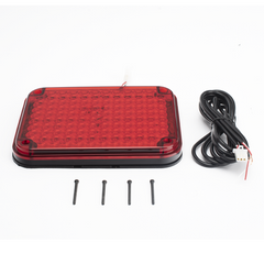 Luz de Advertencia de 9X7", Color Rojo, Ideal para Ambulancias