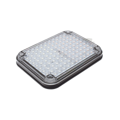 Luz de Advertencia de 9X7", Bicolor Rojo/Claro, Ideal para Ambulancias