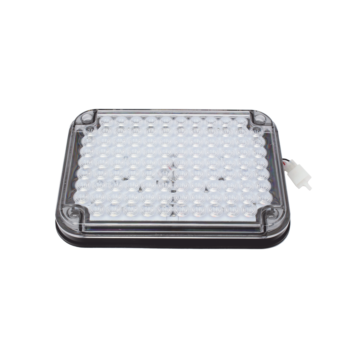 Luz de Advertencia de 9X7", Bicolor Rojo/Claro, Ideal para Ambulancias