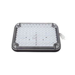 Luz de Advertencia de 9X7", Bicolor Rojo/Claro, Ideal para Ambulancias