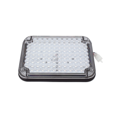 Luz de Advertencia de 9X7", Bicolor Rojo/Claro, Ideal para Ambulancias