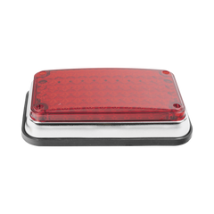 Luz de Advertencia de 6X4", Color Rojo, Ideal para Ambulancias