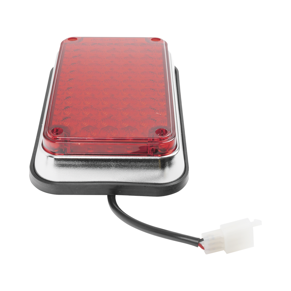 Luz de Advertencia de 6X4", Color Rojo, Ideal para Ambulancias