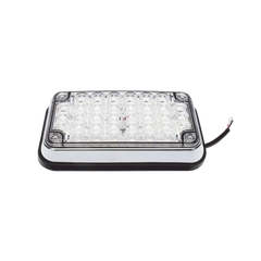 Luz de Advertencia de 6X4", Bicolor Rojo/Claro, Ideal para Ambulancias