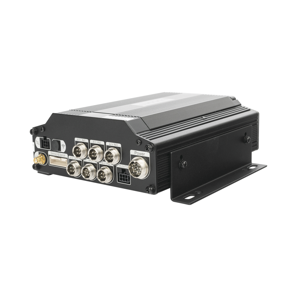 DVR Móvil / Multiplataforma / 4 Canales AHD 2 Megapixel / Almacenamiento en HDD / H.265 / Chip IA Embebido / Soporta 4G / WiFi / GPS