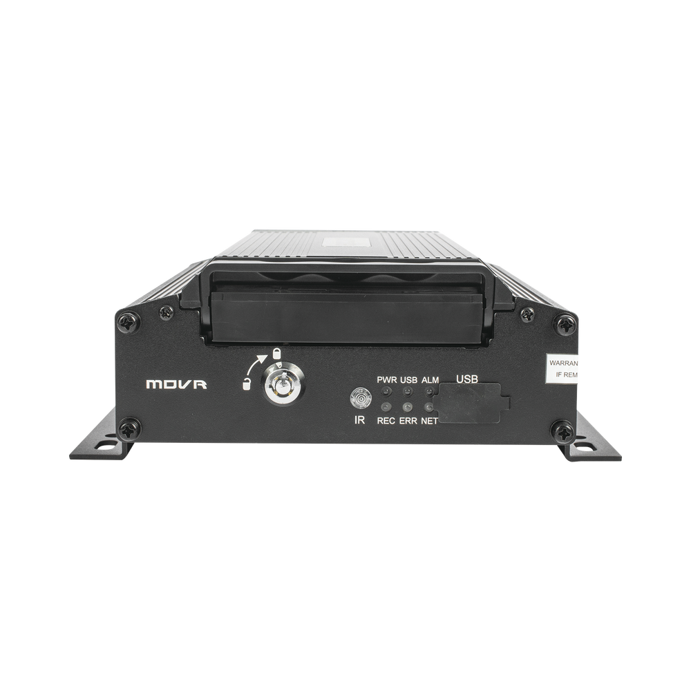 DVR Móvil / Multiplataforma / 4 Canales AHD 2 Megapixel / Almacenamiento en HDD / H.265 / Chip IA Embebido / Soporta 4G / WiFi / GPS