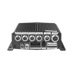 DVR Móvil / Multiplataforma / 4 Canales AHD + 2 canales IP/ Almacenamiento en Memoria Micro SD / H.265 / Chip IA Embebido / Soporta 4G / GPS