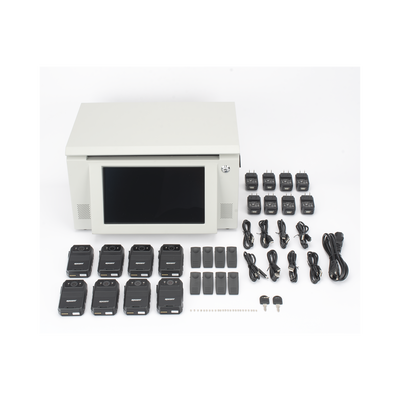 Kit de descarga simultanea para Bodycam | Estación de descarga XMRA8R3 | 8 X Bodycam  XMRR3