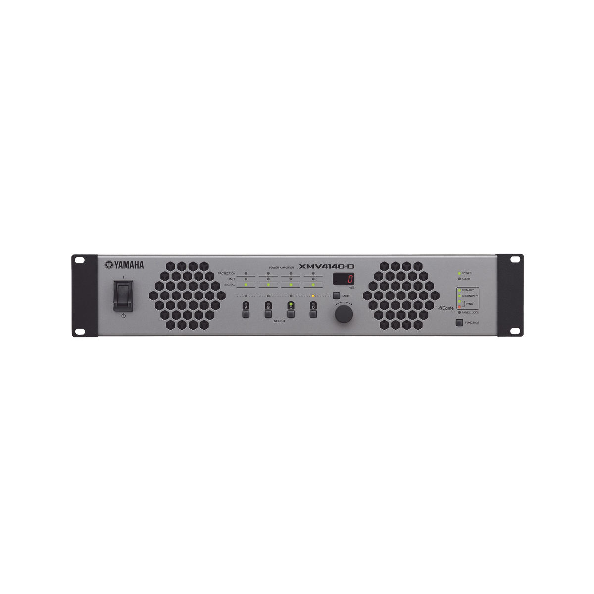 Amplificador de Audio Multicanal con Conexión Análoga | DANTE | 4 Canales, 140W | 8 OHMS | 70/100V