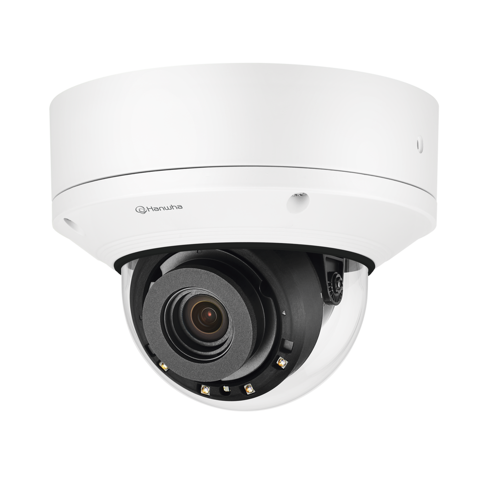 Cámara IP Domo Antivandálica 5MP para interior / Extensor POE / Lente Motorizado 3.6 - 9.4mm / IR 50M / WDR 150db / H.265 & WiseStream II
