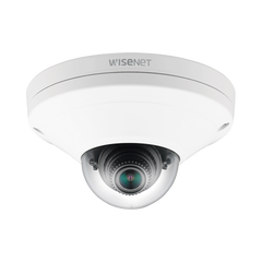 Cámara IP Mini Domo Exterior Antivandálico 2MP Color Blanco / Lente 2.8mm / WDR 150db / H.265 & WiseStream / Conteo de Personas / Video Analíticos Avanzados
