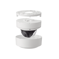 Cámara Domo 2MP con IA, Antivandalica / Lente Motorizado de 2.8 a 12mm / IR 40m / WDR 120dB / Ranura MicroSD / IP66 IP67 IK10 NEMA4X