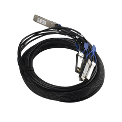 (XQ+BC0003-XS+) Cable de conexion 100G QSFP28 a 4 x 25G SFP28 o 40G QSFP+ a 10G SFP+, 3m