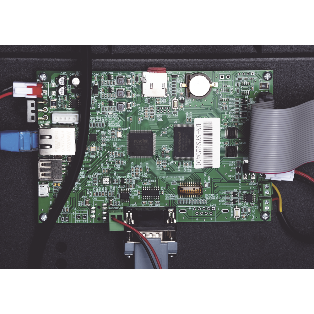 Radar Medidor de Velocidad de 3 Dígitos / Doble salida de Relevador / Tarjeta Micro SD / Puerto de red TCP IP / Detección de Exceso de Velocidad / Integración  con Cámara.