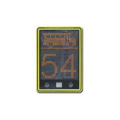 Radar de velocidad de 3 dígitos con mensajes variables y confgurables