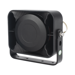 Bocina Compacta de Uso Rudo, 100 Watts de Potencia, Ideal para Vehículos de Encubierto, 8 Ohms de Impedancia