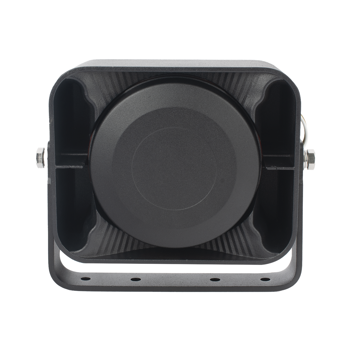 Bocina Compacta de Uso Rudo, 100 Watts de Potencia, Ideal para Vehículos de Encubierto, 8 Ohms de Impedancia