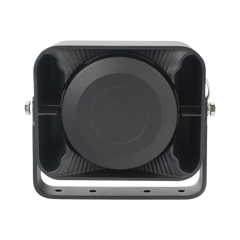 Bocina Compacta de Uso Rudo, 100 Watts de Potencia, Ideal para Vehículos de Encubierto, 8 Ohms de Impedancia