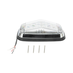 Luz de advertencia 8 X 4", Color Claro, IP67, SAE, Ideal para Ambulancias