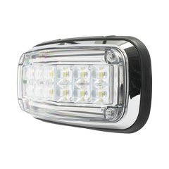 Luz de advertencia 8 X 4", Color Claro, IP67, SAE, Ideal para Ambulancias