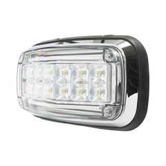 Luz de advertencia 8 X 4", Color Claro, IP67, SAE, Ideal para Ambulancias