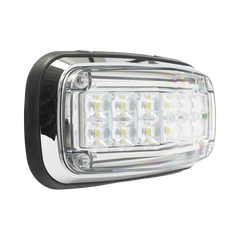 Luz de advertencia 8 X 4", Color Claro, IP67, SAE, Ideal para Ambulancias