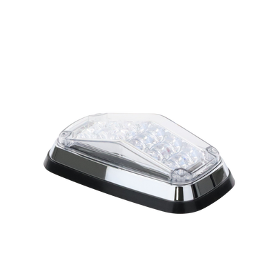 Luz de advertencia 8 X 4", Color Rojo / Claro, IP67, SAE, Ideal para Ambulancias