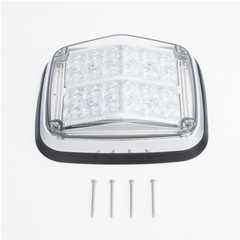 Luz de advertencia de 8 X 6", Color Rojo / Claro, SAE,  IP67, Ideal para Ambulancias