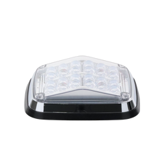Luz de advertencia de 8 X 6", Color Rojo / Claro, SAE,  IP67, Ideal para Ambulancias