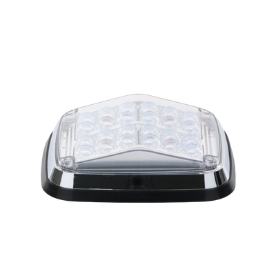 Luz de advertencia de 8 X 6", Color Rojo / Claro, SAE,  IP67, Ideal para Ambulancias