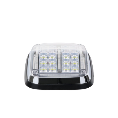 Luz de advertencia de 8 X 6", Color Rojo / Claro, SAE,  IP67, Ideal para Ambulancias